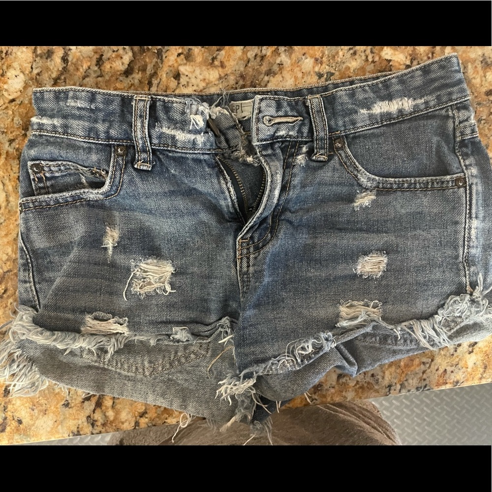 Free people size 24 Jean shorts